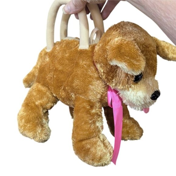 Toby NYC dog handbag purse toy pink ribbon bow zipper pocket 10" - Picture 2 of 13